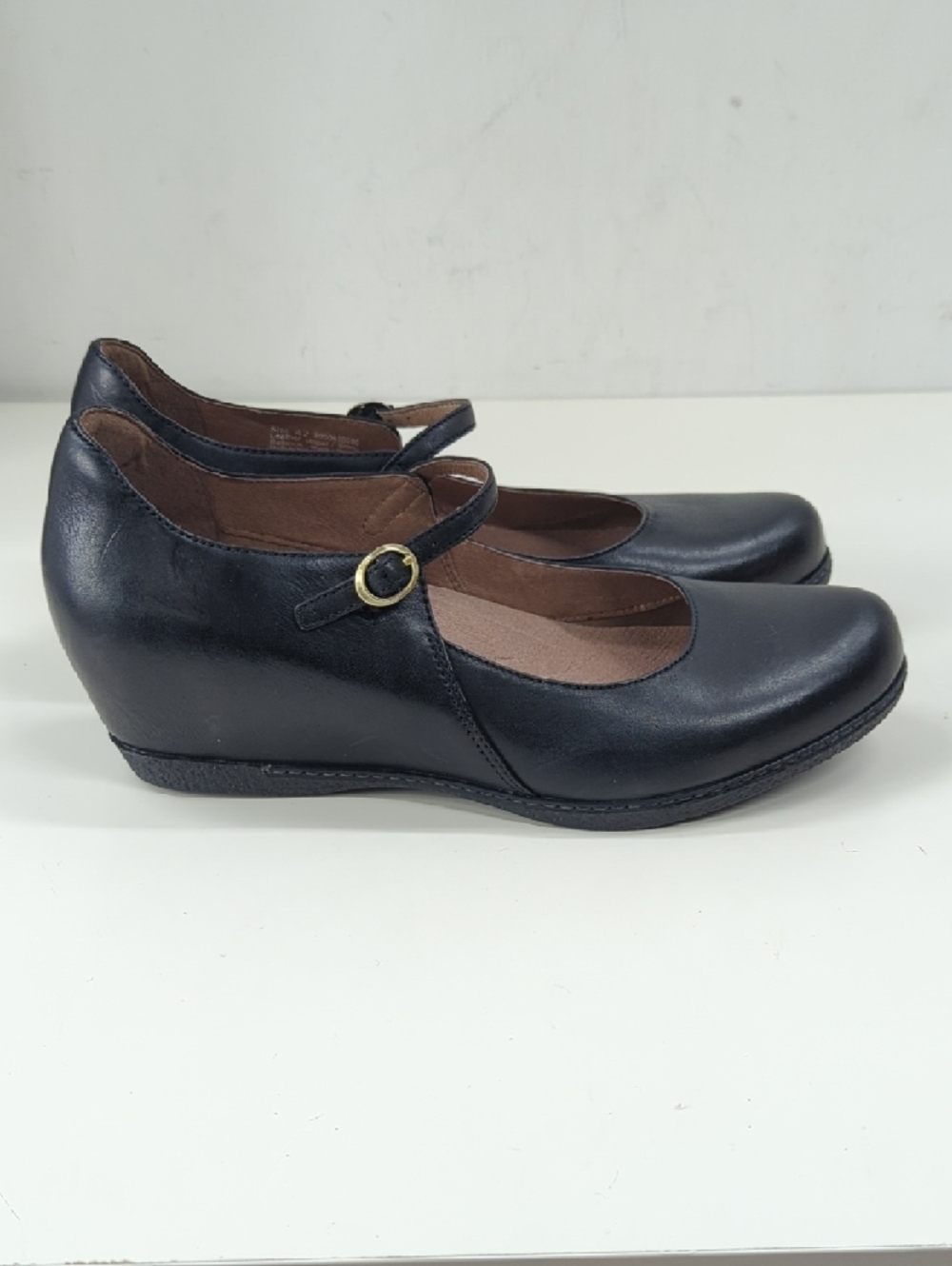 New Dansko Loralie Wedge in Black Leather Size EU 42, US 12 - Picture 7 of 11